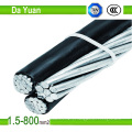 0,6kv 1kv PVC XLPE isolado fio de alumínio 2 * 16 mm2 cabo ABC